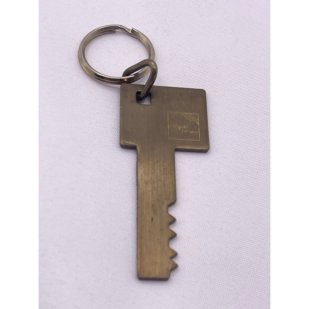 Vintage Weight Watchers Key To The Future Gold Tone Brass w/ Keyring Yel: 1